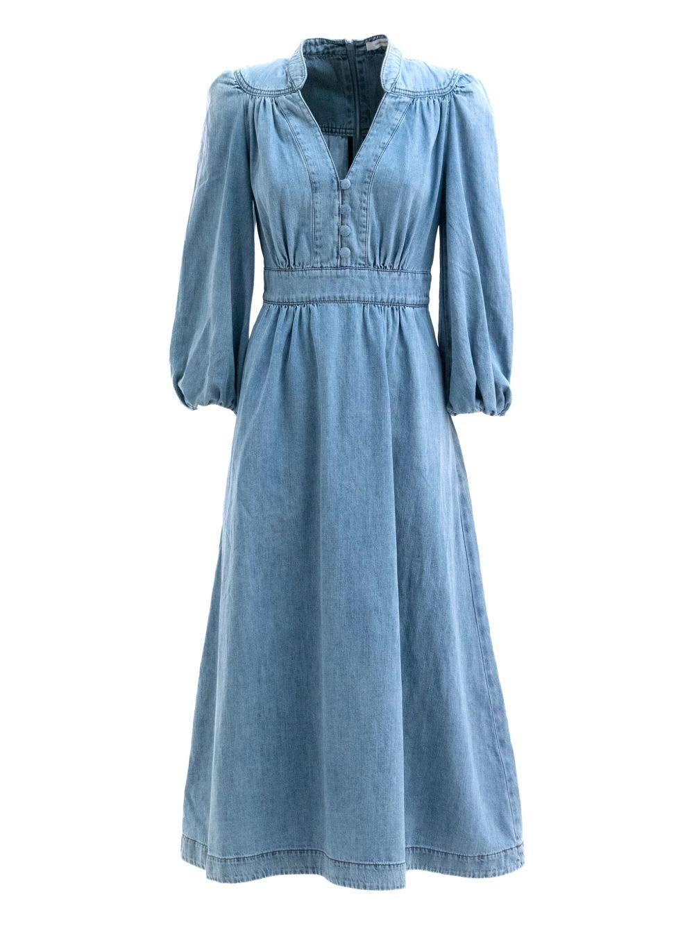 zimmermann denim midi dress