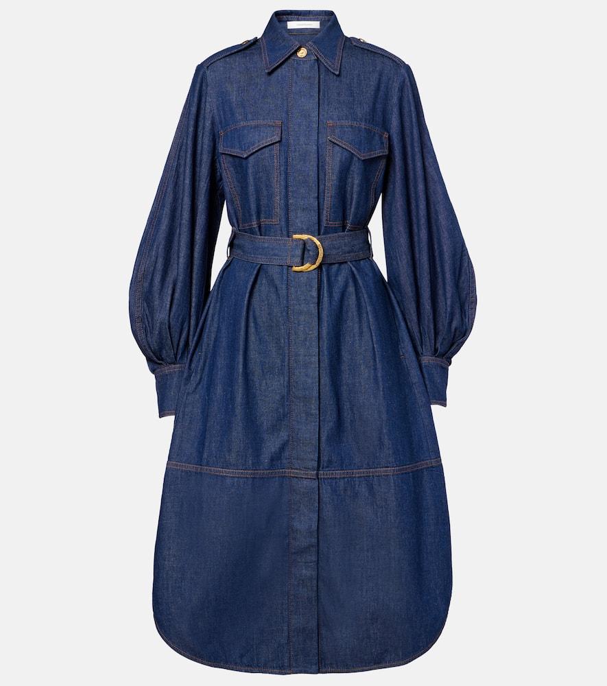 zimmermann denim midi dress