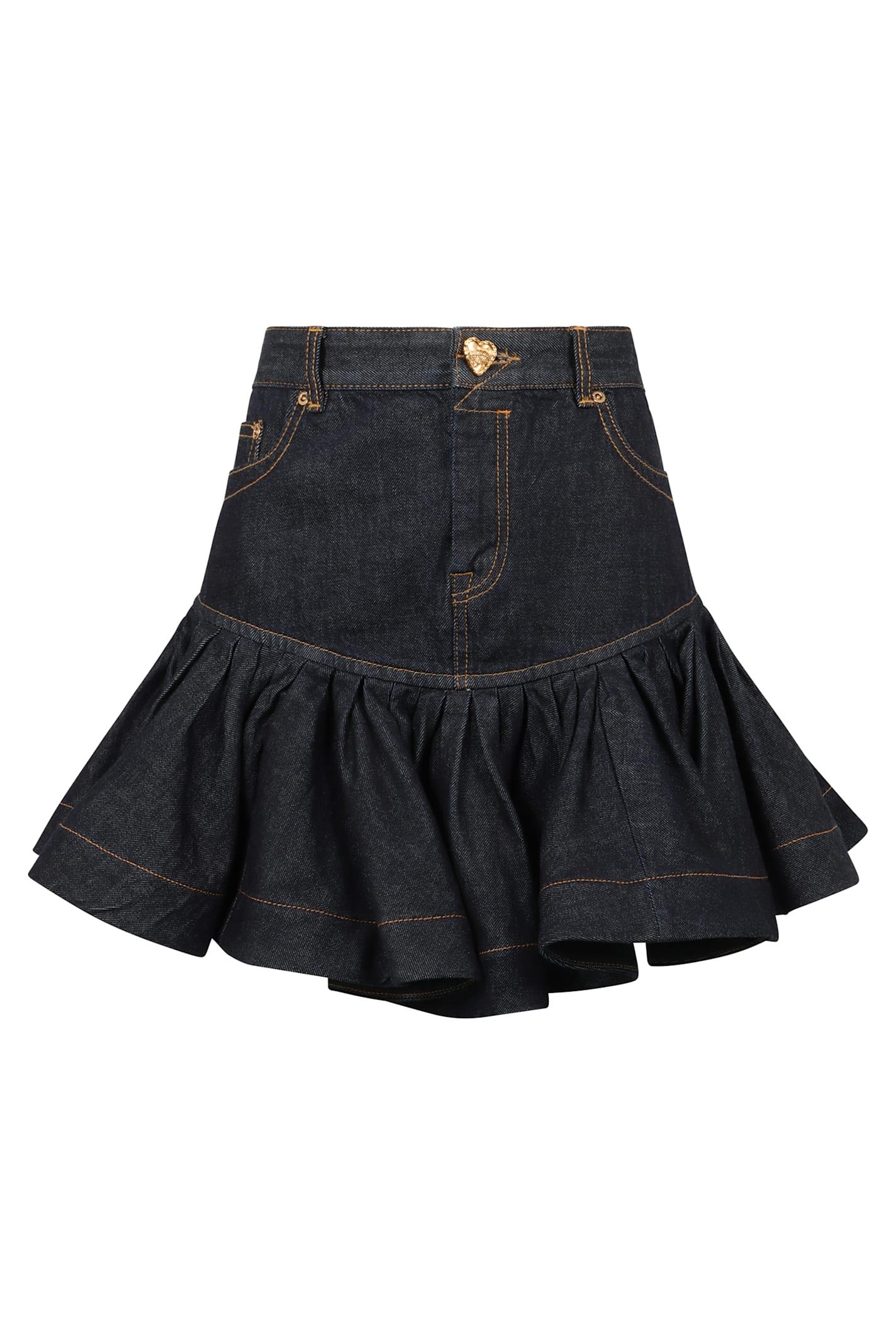 zimmermann denim mini skirt