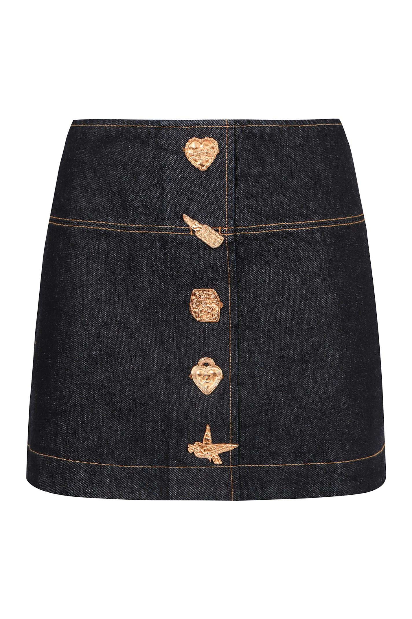 zimmermann denim mini skirt