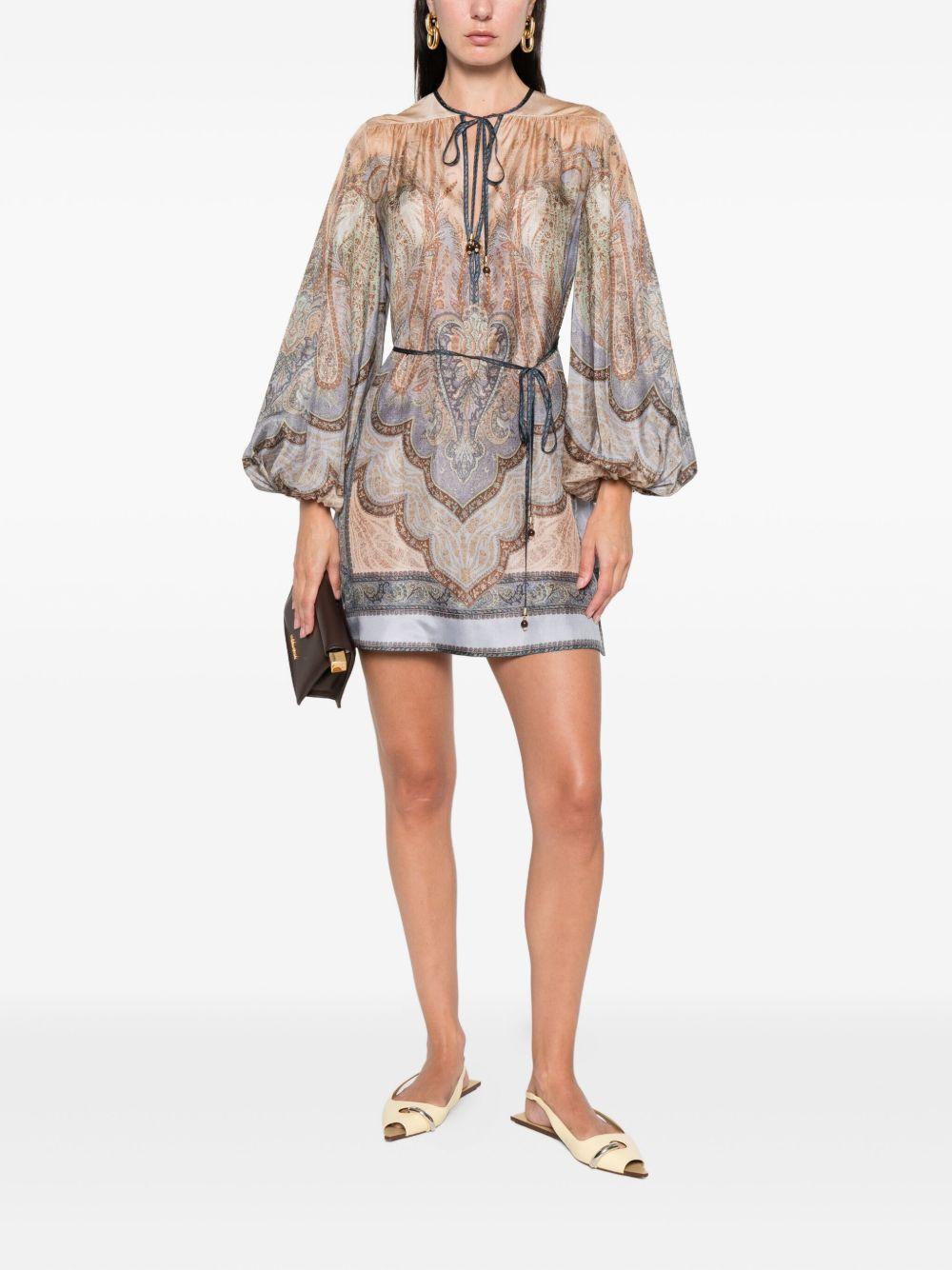zimmermann dresses blue silk - women
