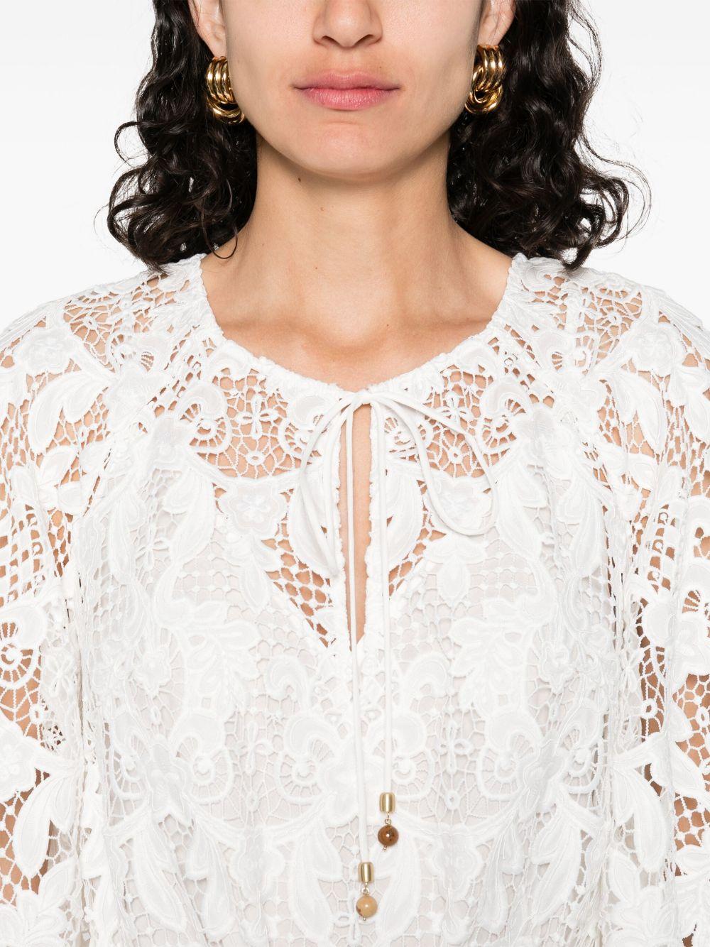 zimmermann dresses ivory polyester - women
