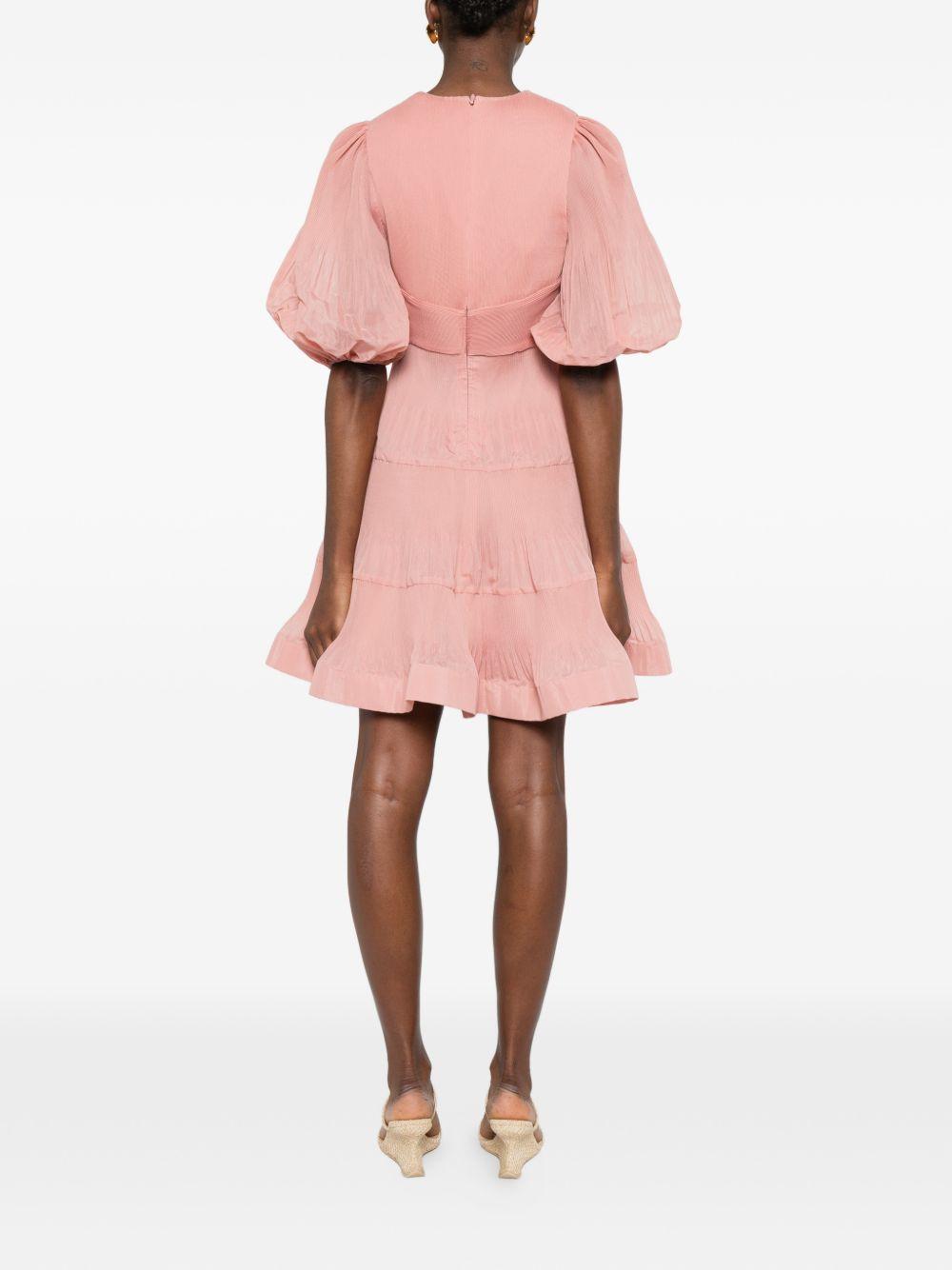 zimmermann dresses pink polyester - women