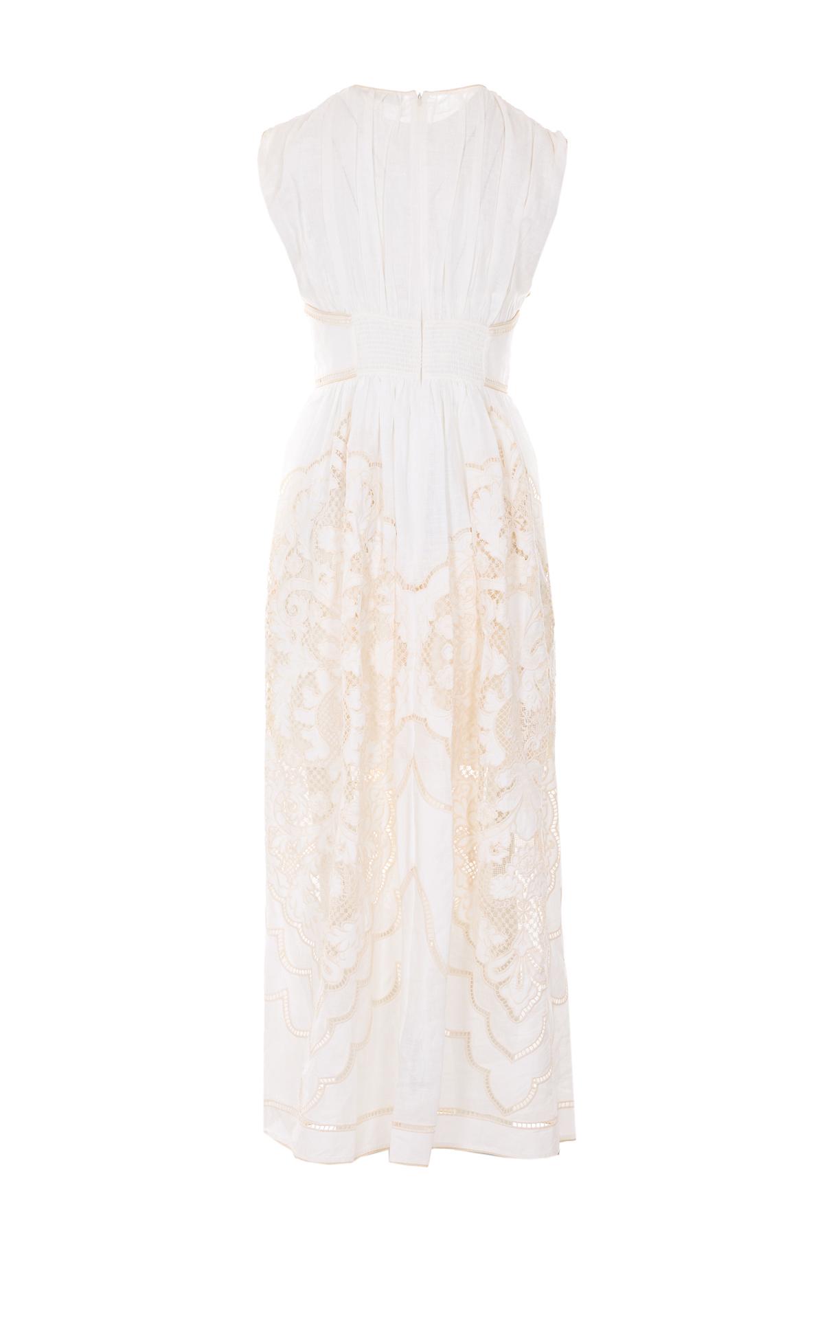 zimmermann dresses white linen - women