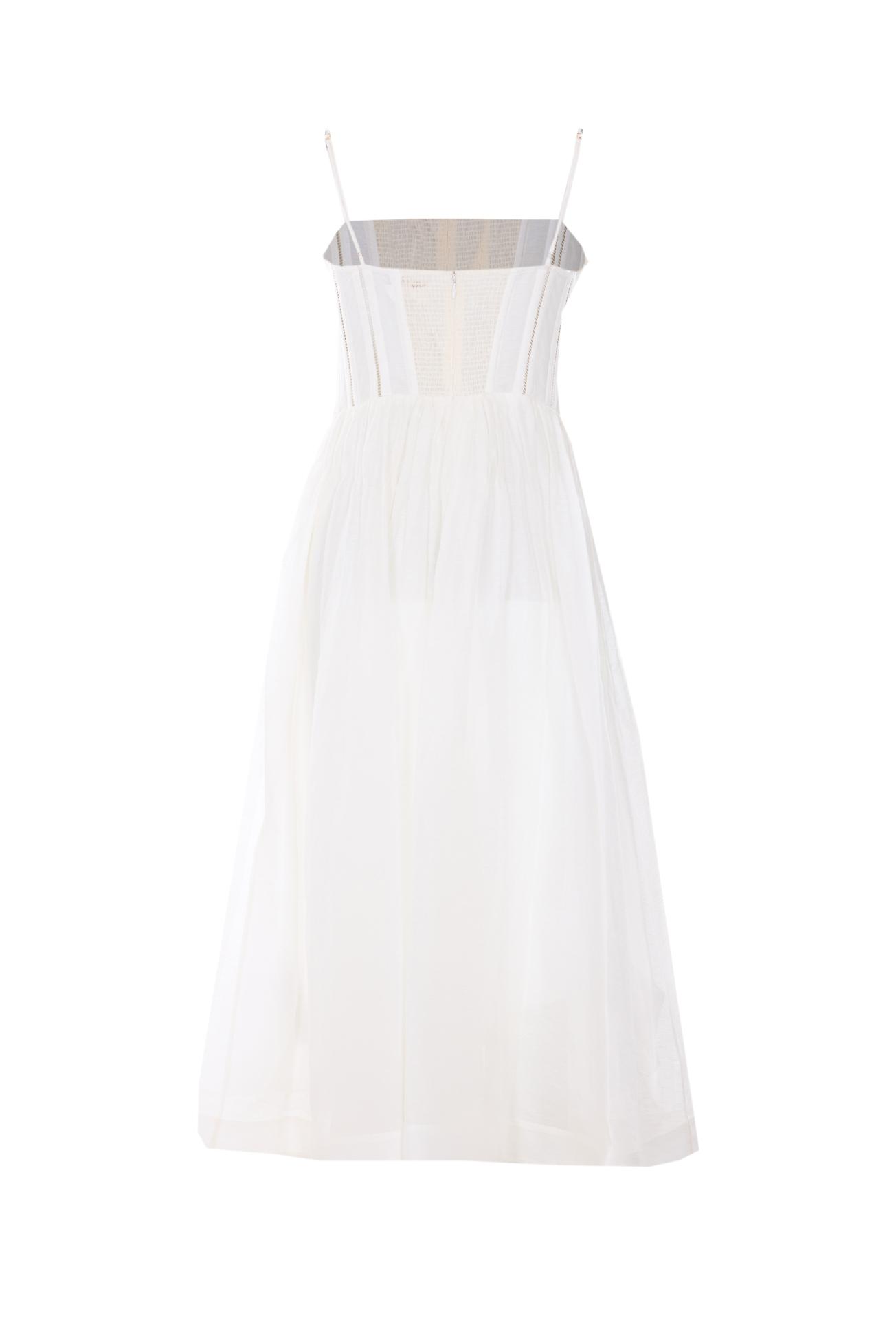 zimmermann dresses white linen - women