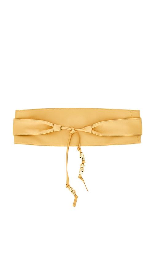 zimmermann foam pebbles wrap belt in tan.
