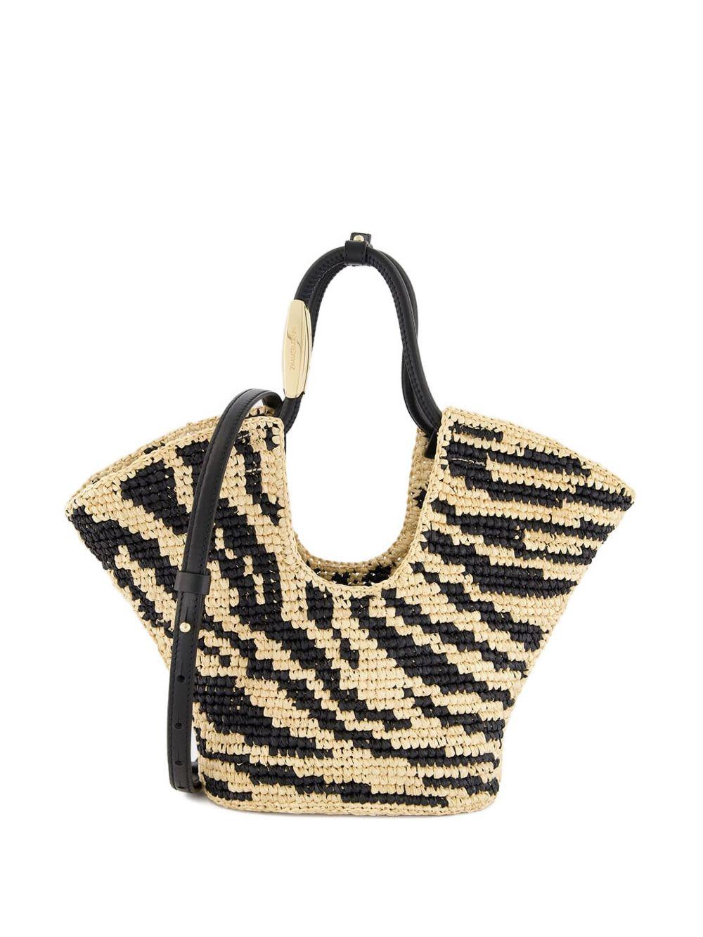 zimmermann goldentime small rafia tote