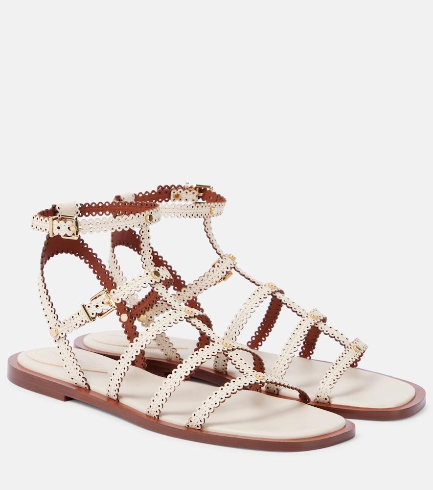 zimmermann goldie leather sandals