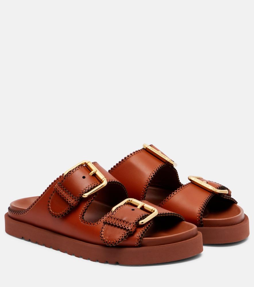 zimmermann goldie leather sandals