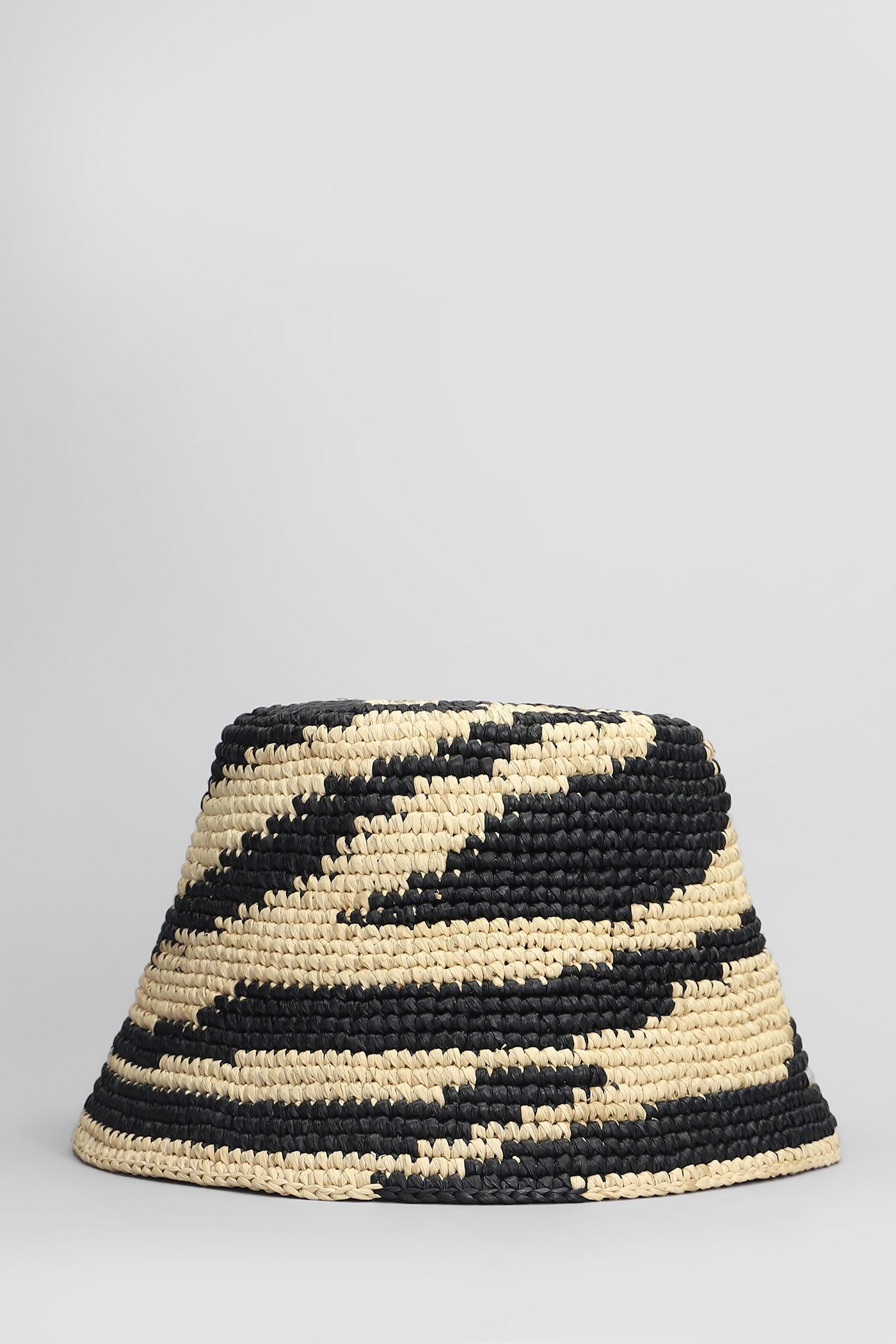 zimmermann hats in beige raffia