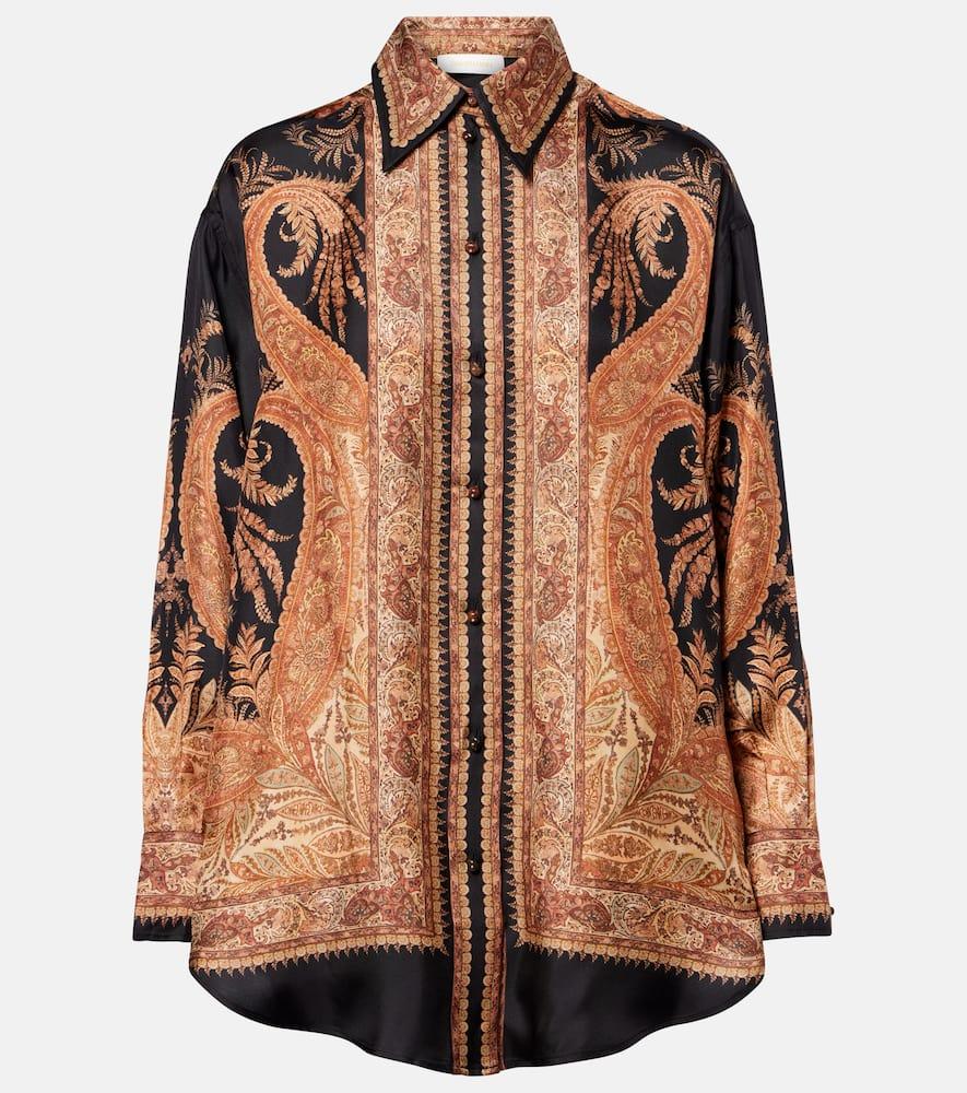 zimmermann hypnotic silk shirt