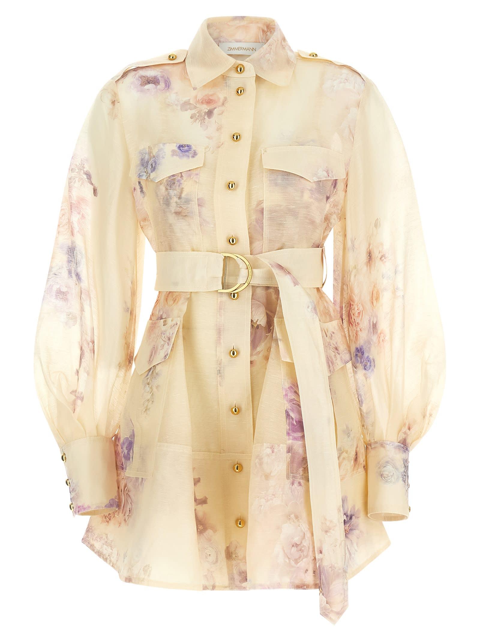 zimmermann hypnotic utility mini dress