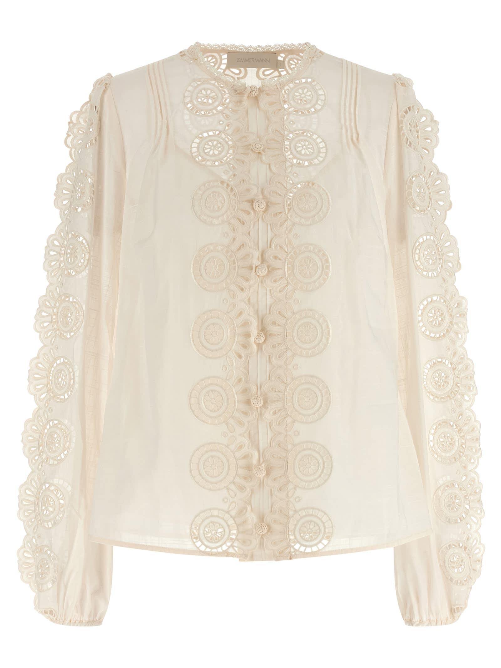 zimmermann lucky embroidered blouse