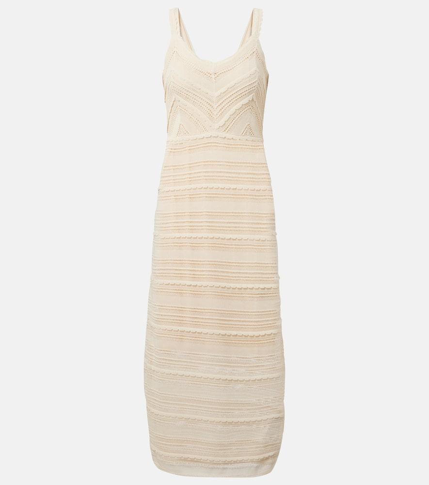 zimmermann lucky knitted midi dress