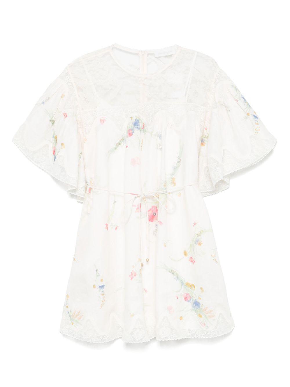 zimmermann lucky linen mini dress