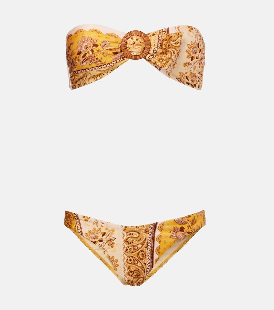 zimmermann lucky printed bikini