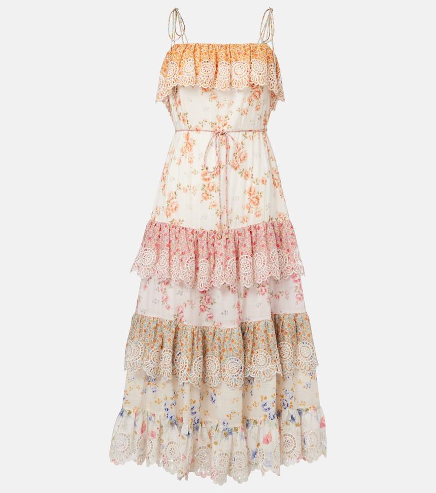 zimmermann lucky tiered cotton maxi dress