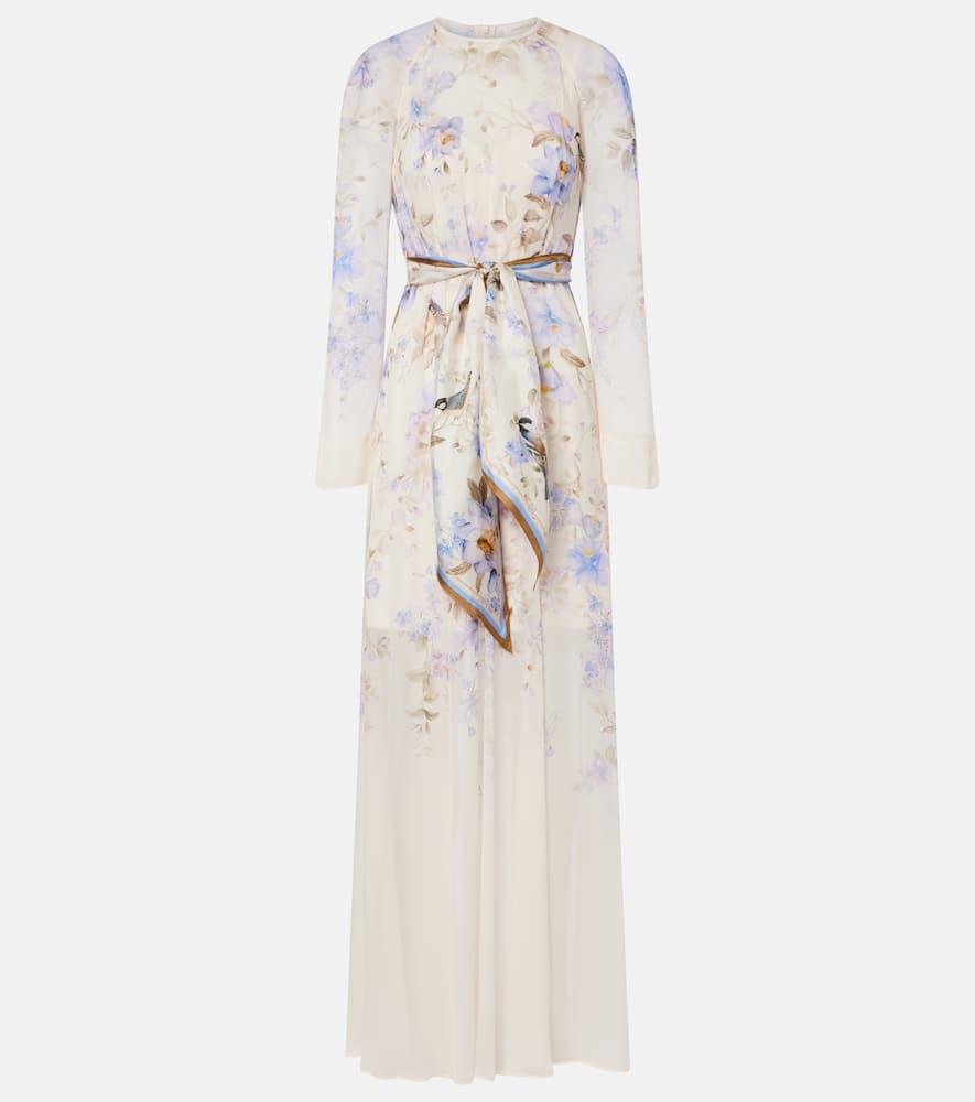 zimmermann luna belted floral maxi dress