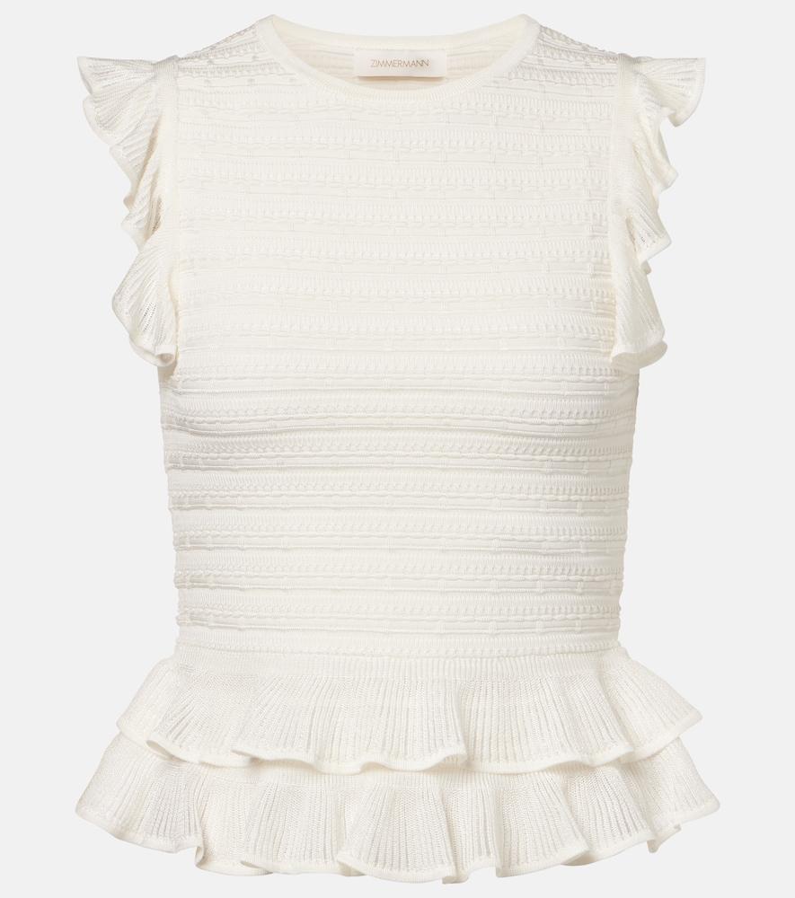 zimmermann luna ruffled top