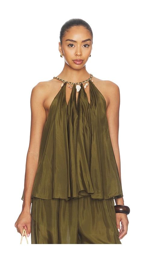 zimmermann mahon blouse in olive.