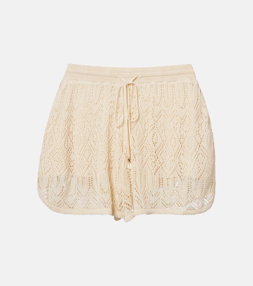 zimmermann mahon crochet lace shorts