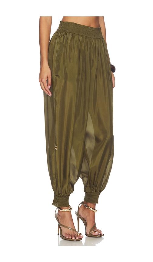 zimmermann mahon harem pant in olive.