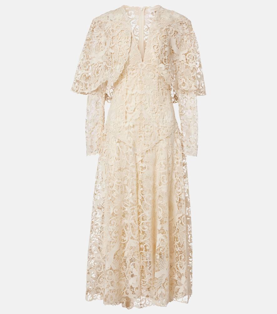 zimmermann memento lace midi dress