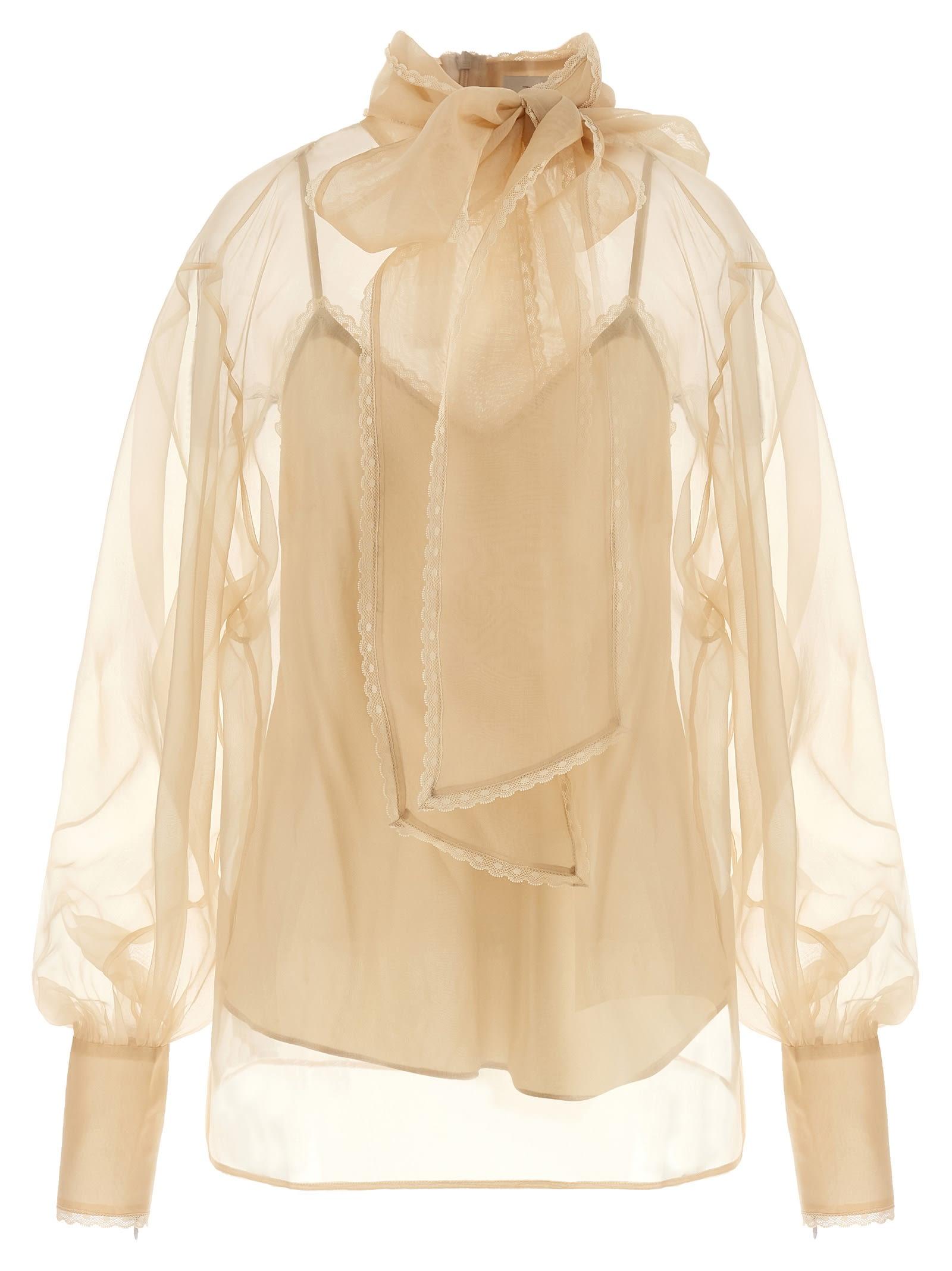 zimmermann memento organza blouse