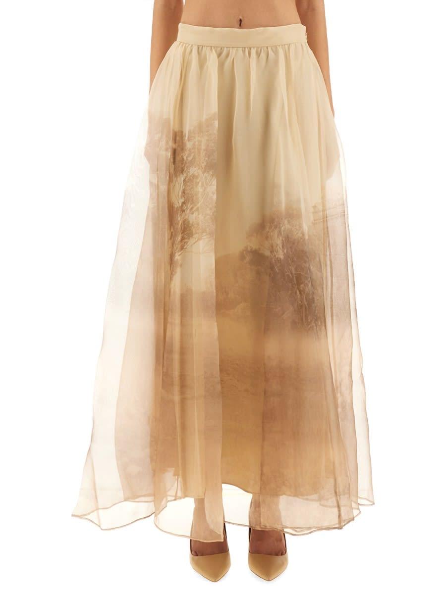 zimmermann memento organza maxi skirt