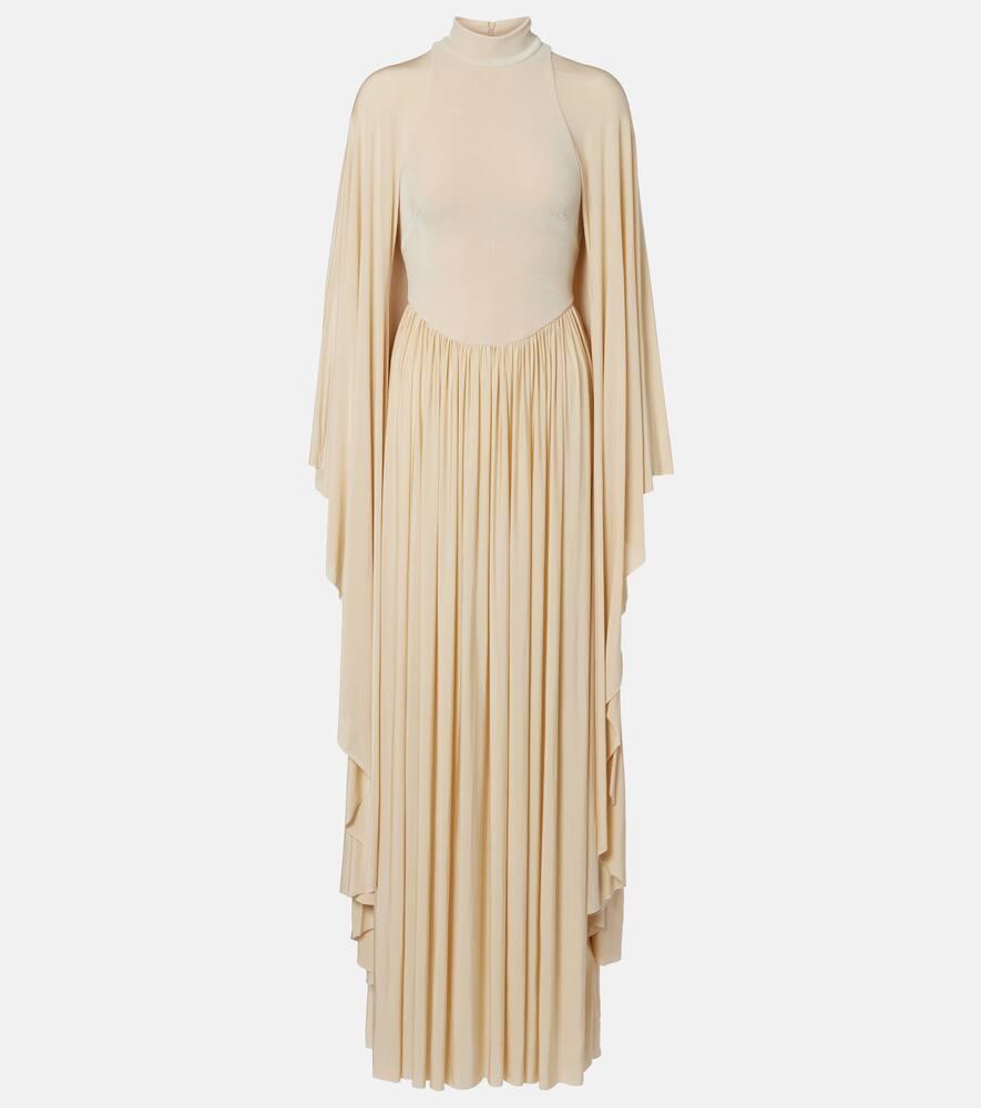 zimmermann memento pleated velvet gown