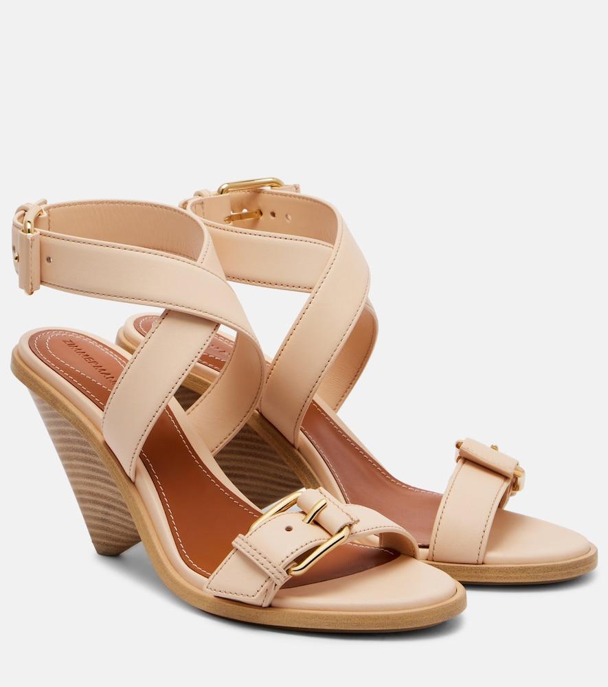 zimmermann orla 85 leather sandals