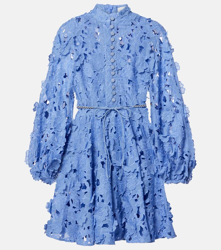 zimmermann patience floral lace minidress