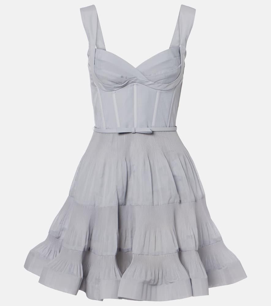 zimmermann pleated bustier dress