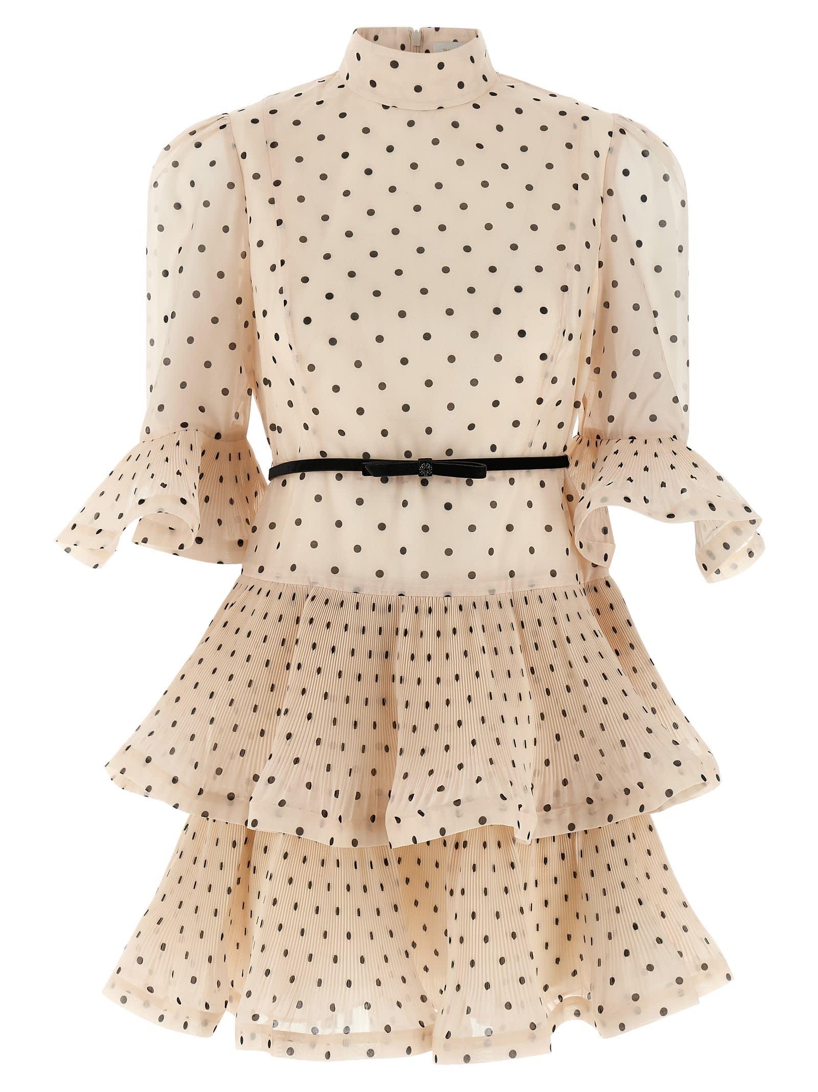 zimmermann pleated sleeved dress