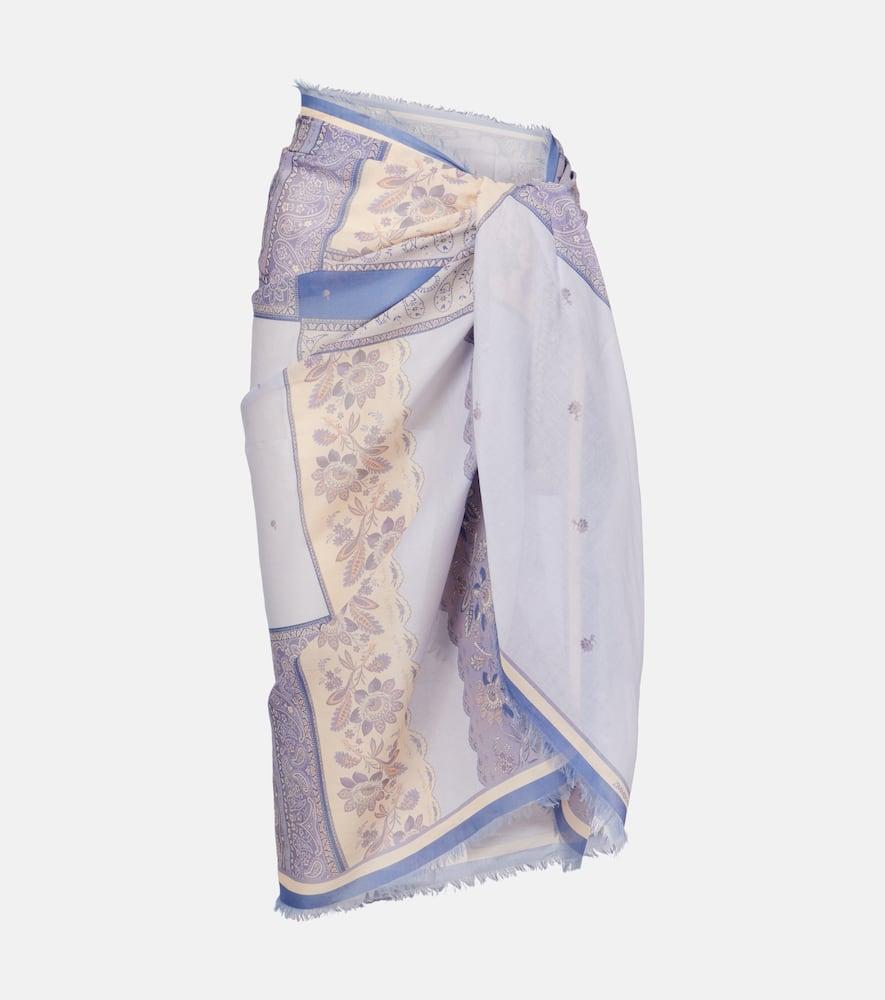 zimmermann printed cotton beach cover