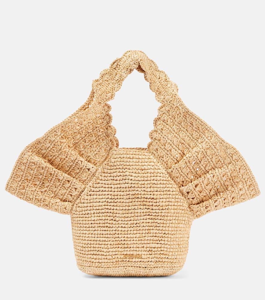 zimmermann raffia bucket bag