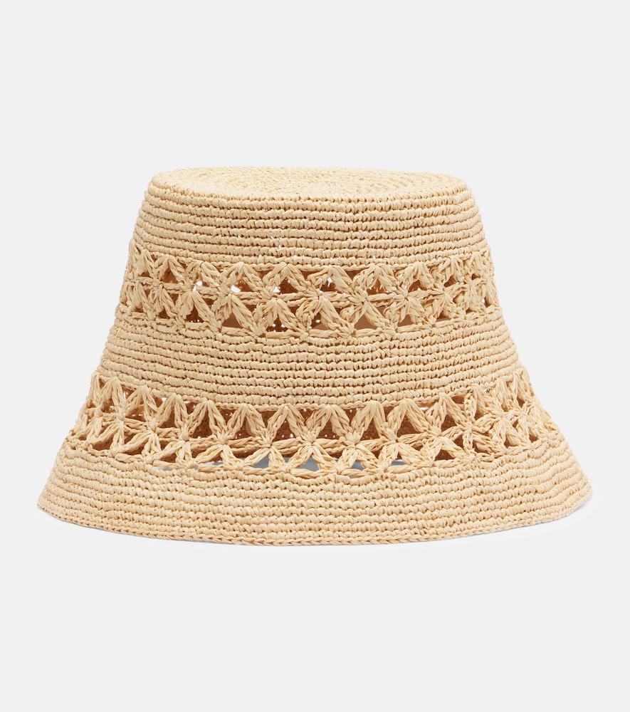 zimmermann raffia bucket hat