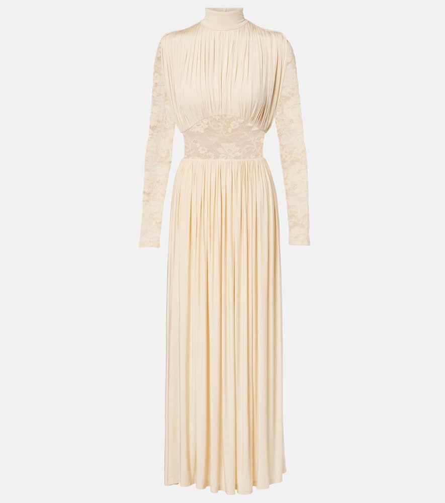 zimmermann rebellion draped lace gown
