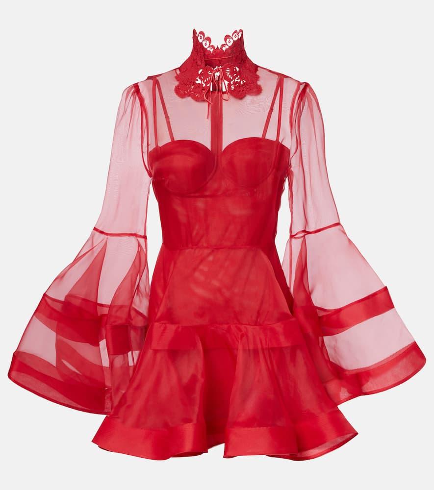 zimmermann rebellion silk minidress