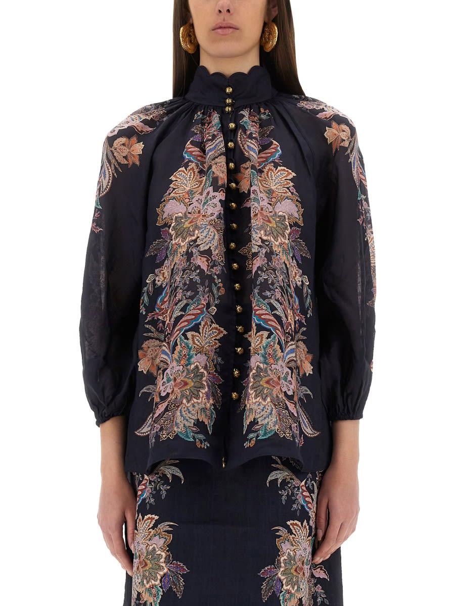 zimmermann rhiannon billow shirt