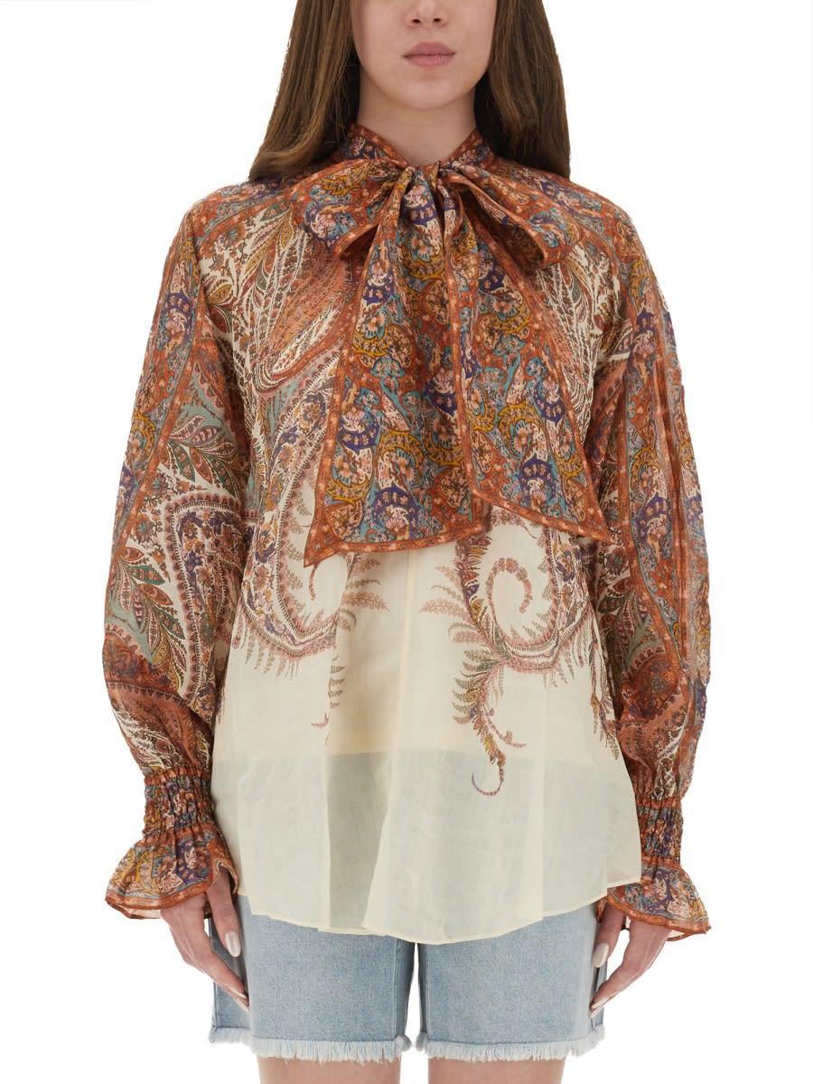 zimmermann rhiannon blouse with bow
