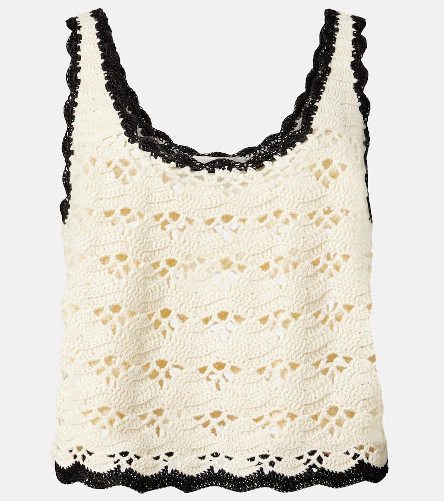 zimmermann rhiannon crochet cotton tank top
