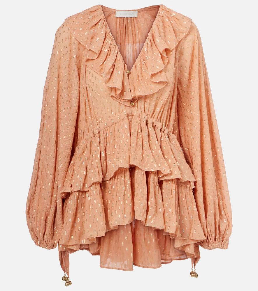 zimmermann rhiannon ruffled blouse
