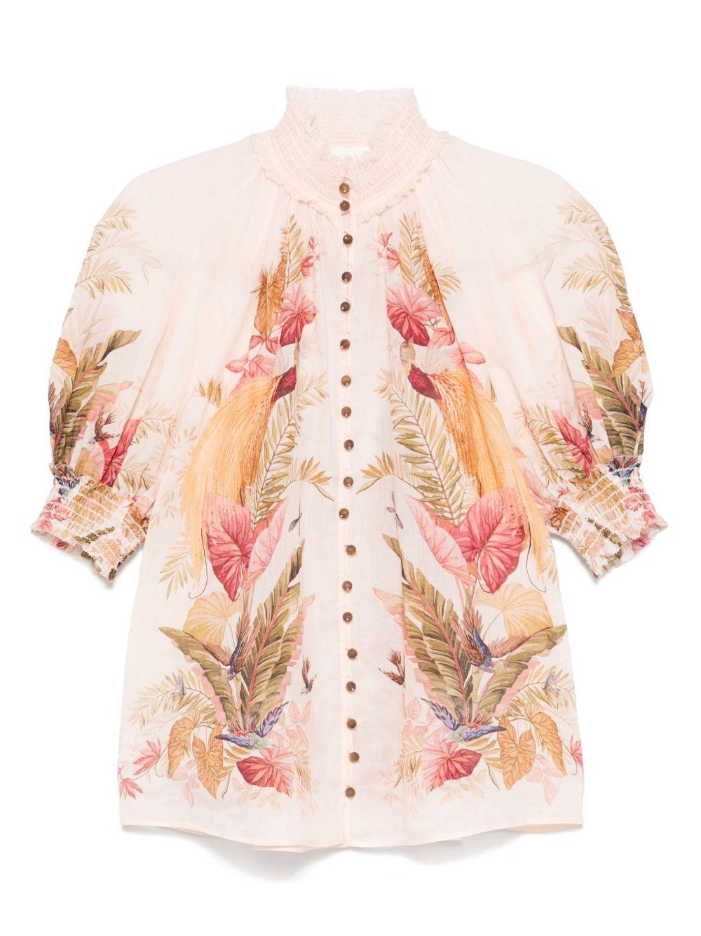 zimmermann shirts beige ramie - women