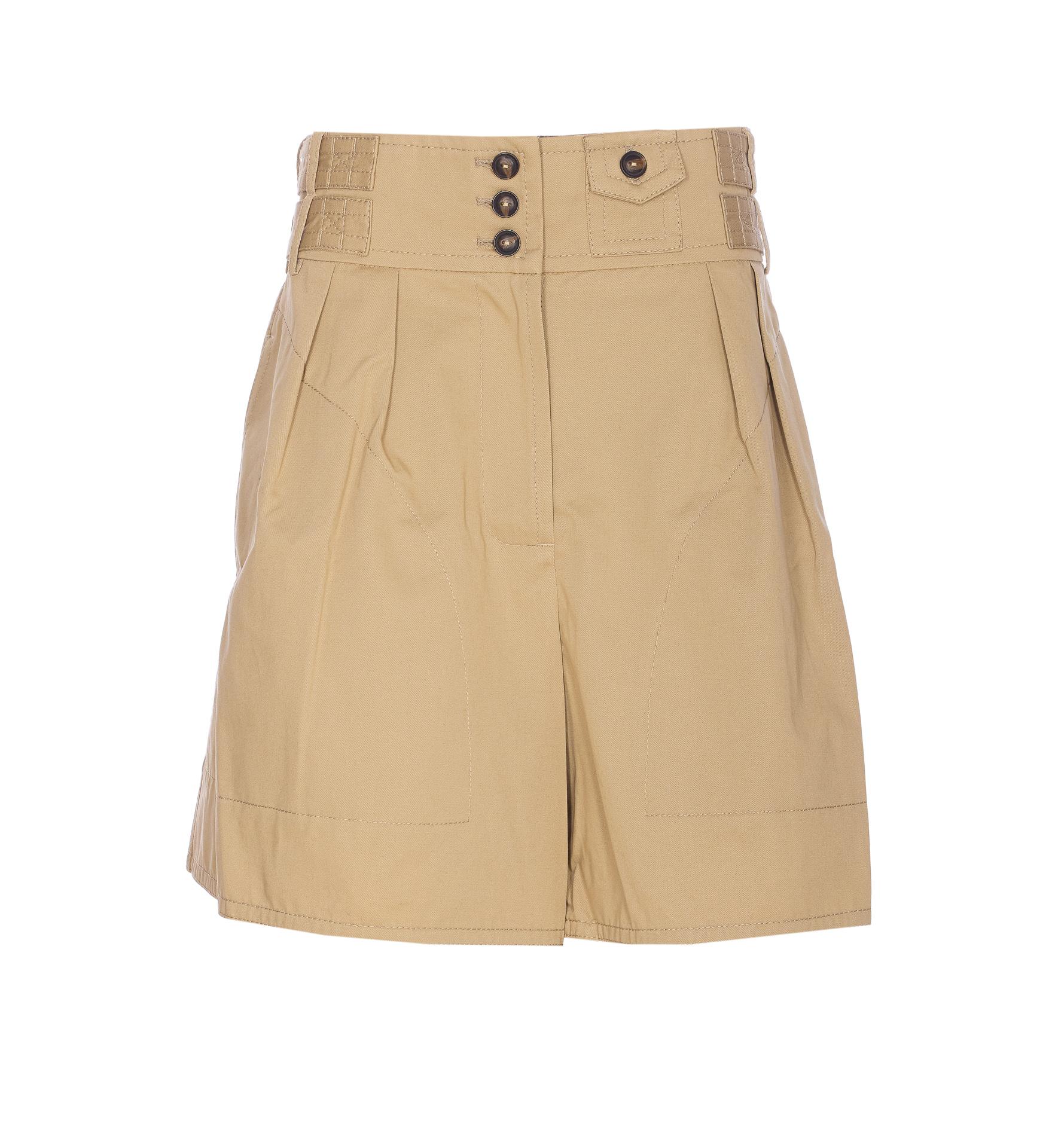 zimmermann shorts beige cotton - women