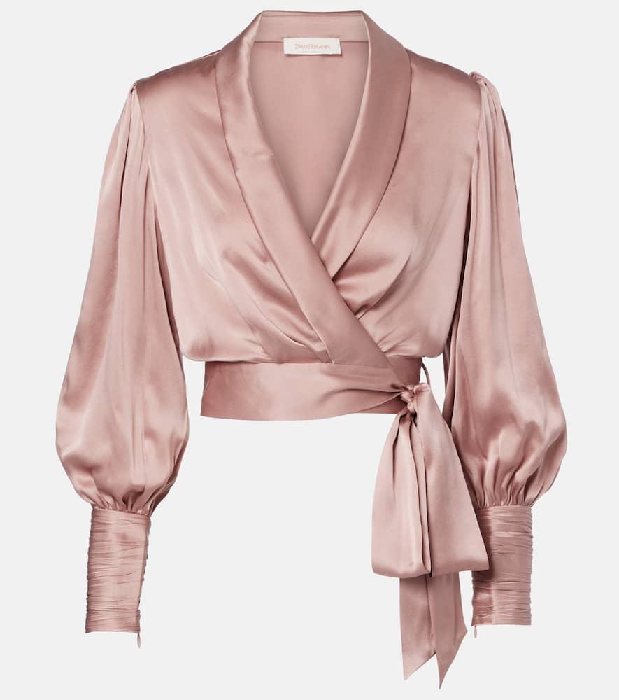 zimmermann silk wrap top