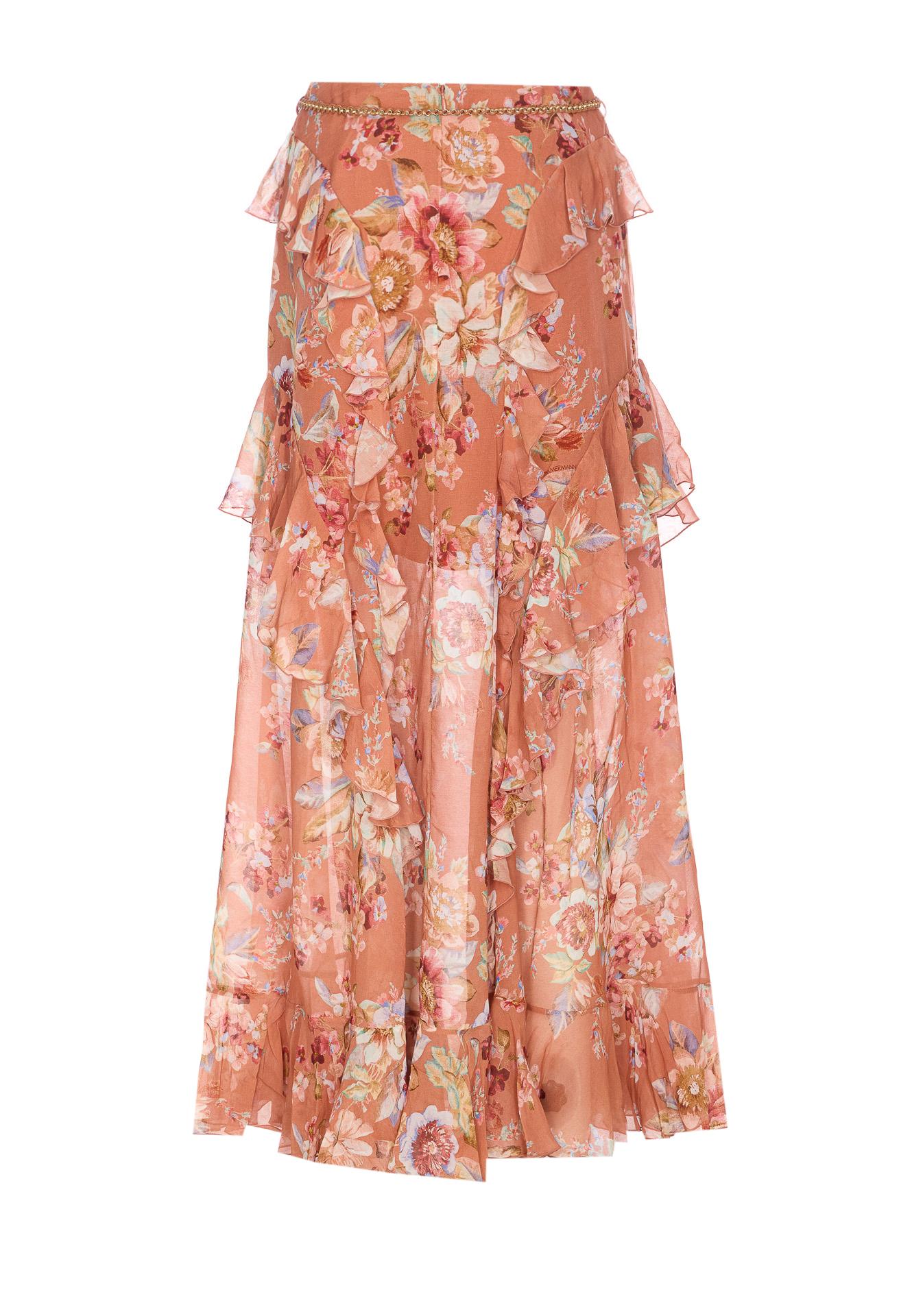 zimmermann skirts orange cotton - women
