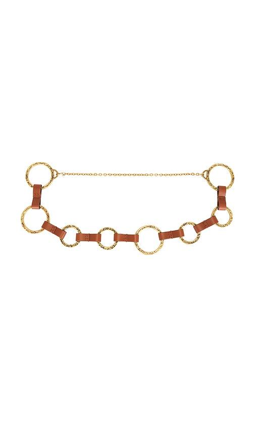 zimmermann solena chain belt in tan.