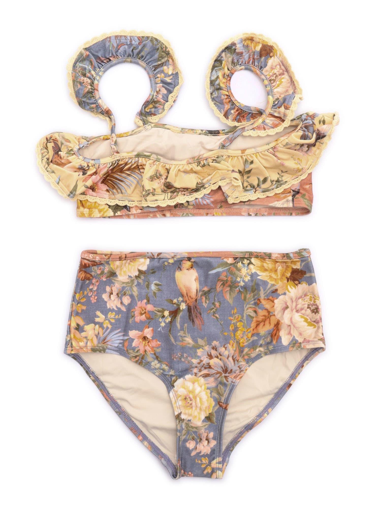 zimmermann tallow kids frill bikini