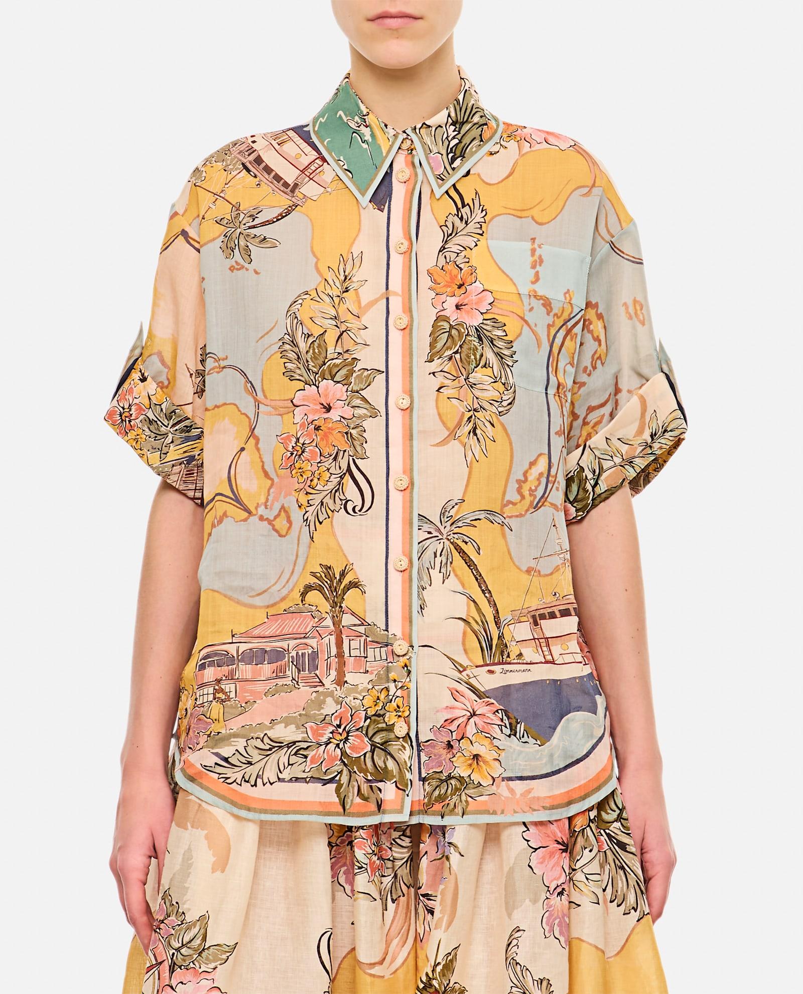 zimmermann tallow relaxed shirt